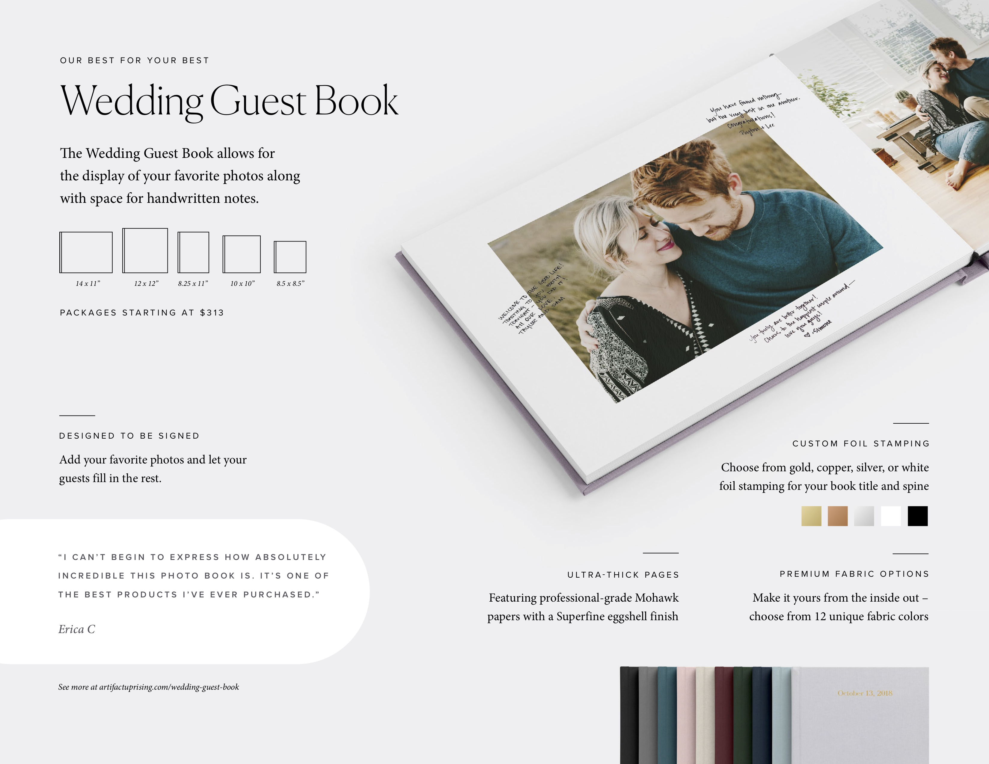 10 Extra sheets to your Guest Book
